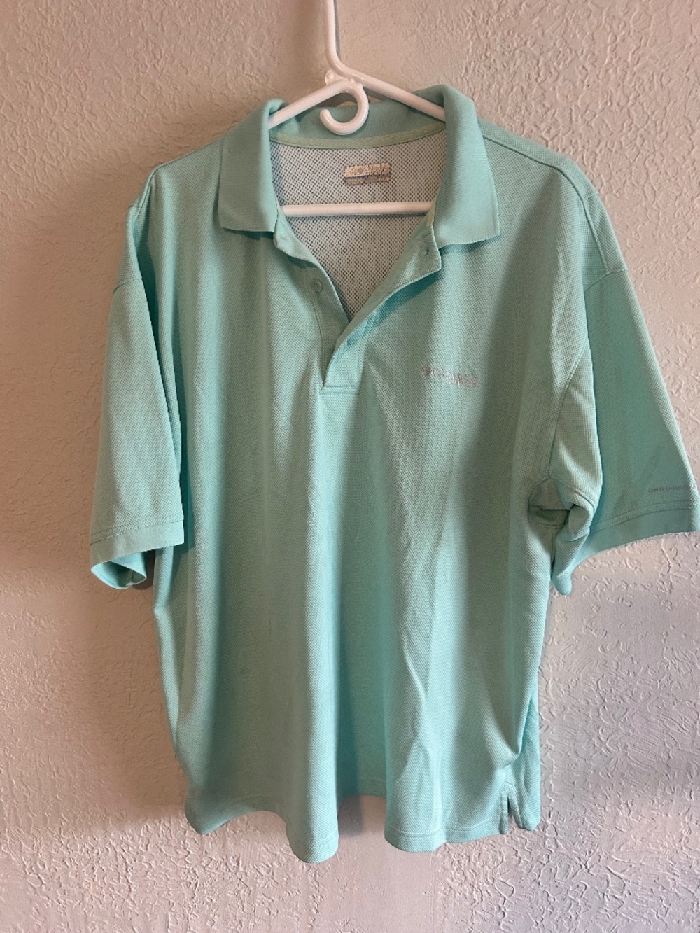 Columbia PFG Performance Fishing Gear Polo Shirt Green Size XL